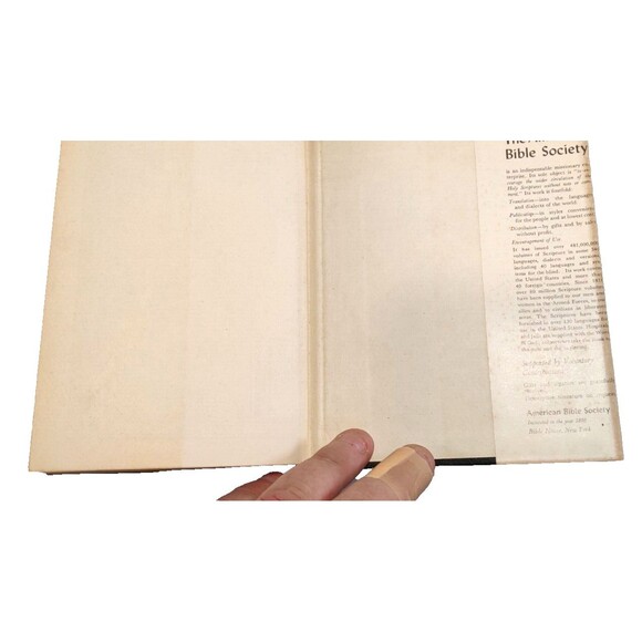 Holy Bible 1957 KJV American Bible Society Hardcover DJ Vintage-Christian - Picture 12 of 12